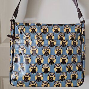 Owl Print  Shoulder Bag